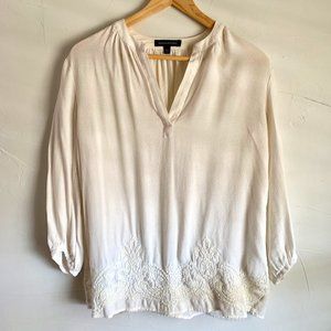 Banana Republic White Tunic Top XSmall